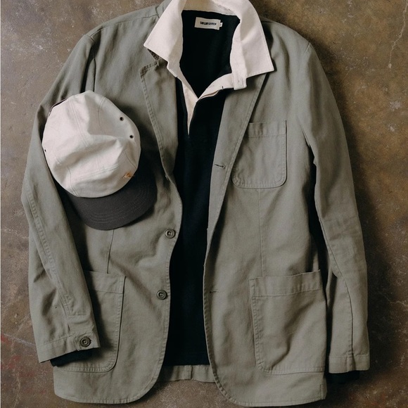 NEW Taylor Stitch green blazer sz44 XL foundation sports coat cotton twill NWT - Picture 16 of 16